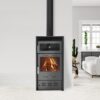 Fogão a lenha com forno MODERNA Oven Luxe 7,78 kW Cinza