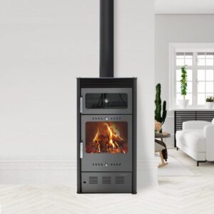 Fogão a lenha com forno MODERNA Oven Luxe 7,78 kW Cinza
