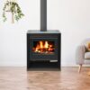 Fogão a lenha BELLEZA RUBIN LUX Preto 13kW (máx. 21 kW)